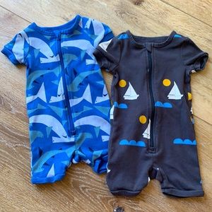 Tea Collection Zip Pajamas Set/Bundle - Baby